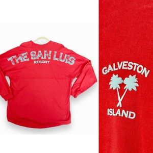 SPIRIT JERSEY Heavy Nice 100% Cotton T-Shirt Oversized Loose Fit Long Sleeve Tee